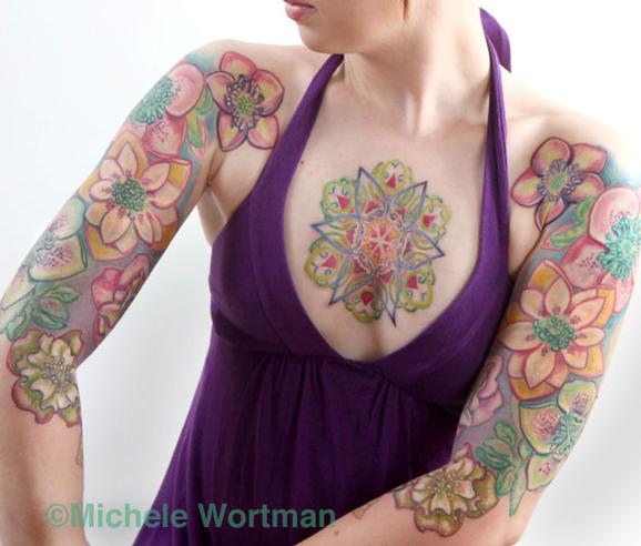 Tattoos - Kristen Helleborus bodyset - 73231